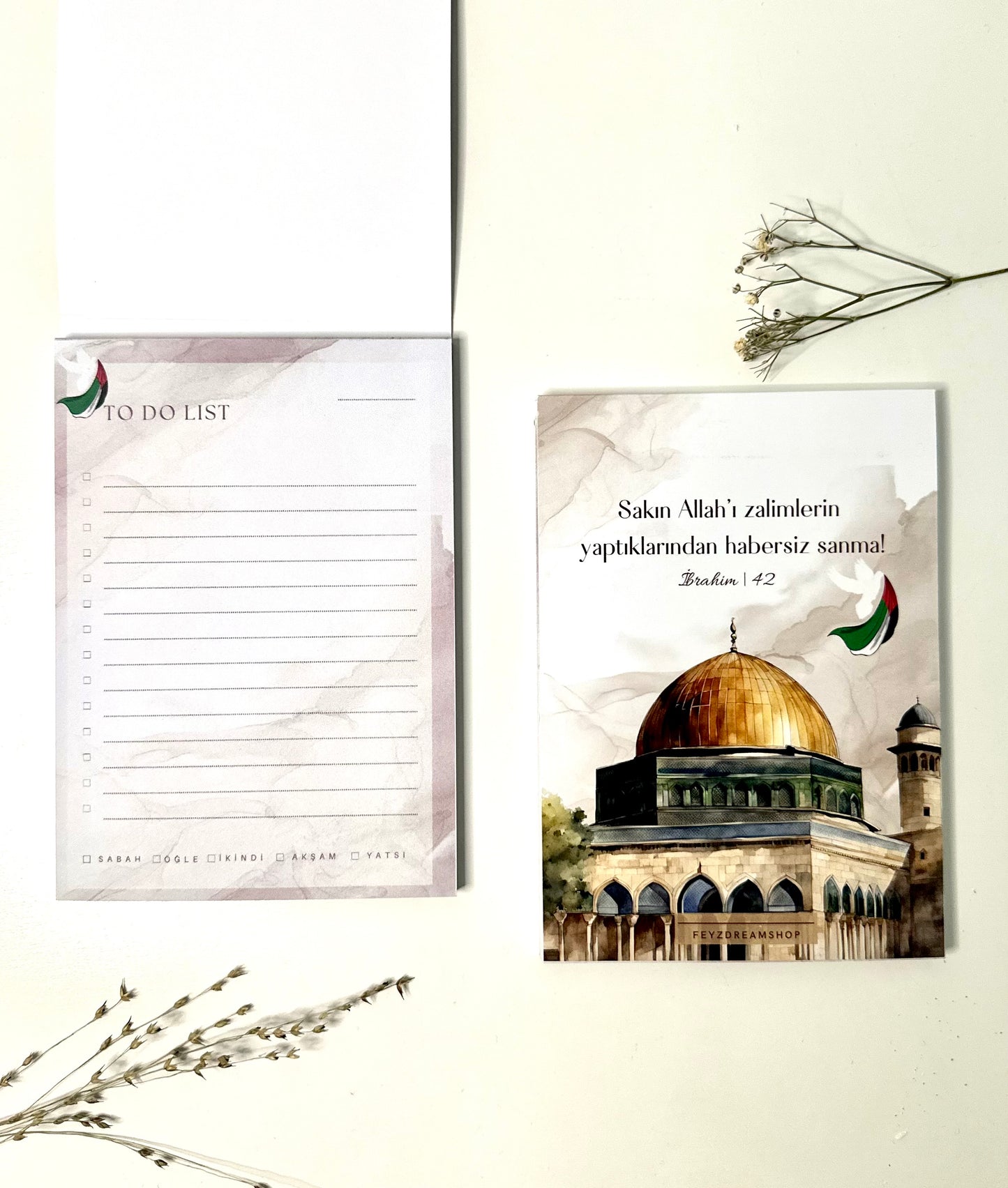 To Do Block with Prayer Tracker “Al Aqsa” German/Turkish