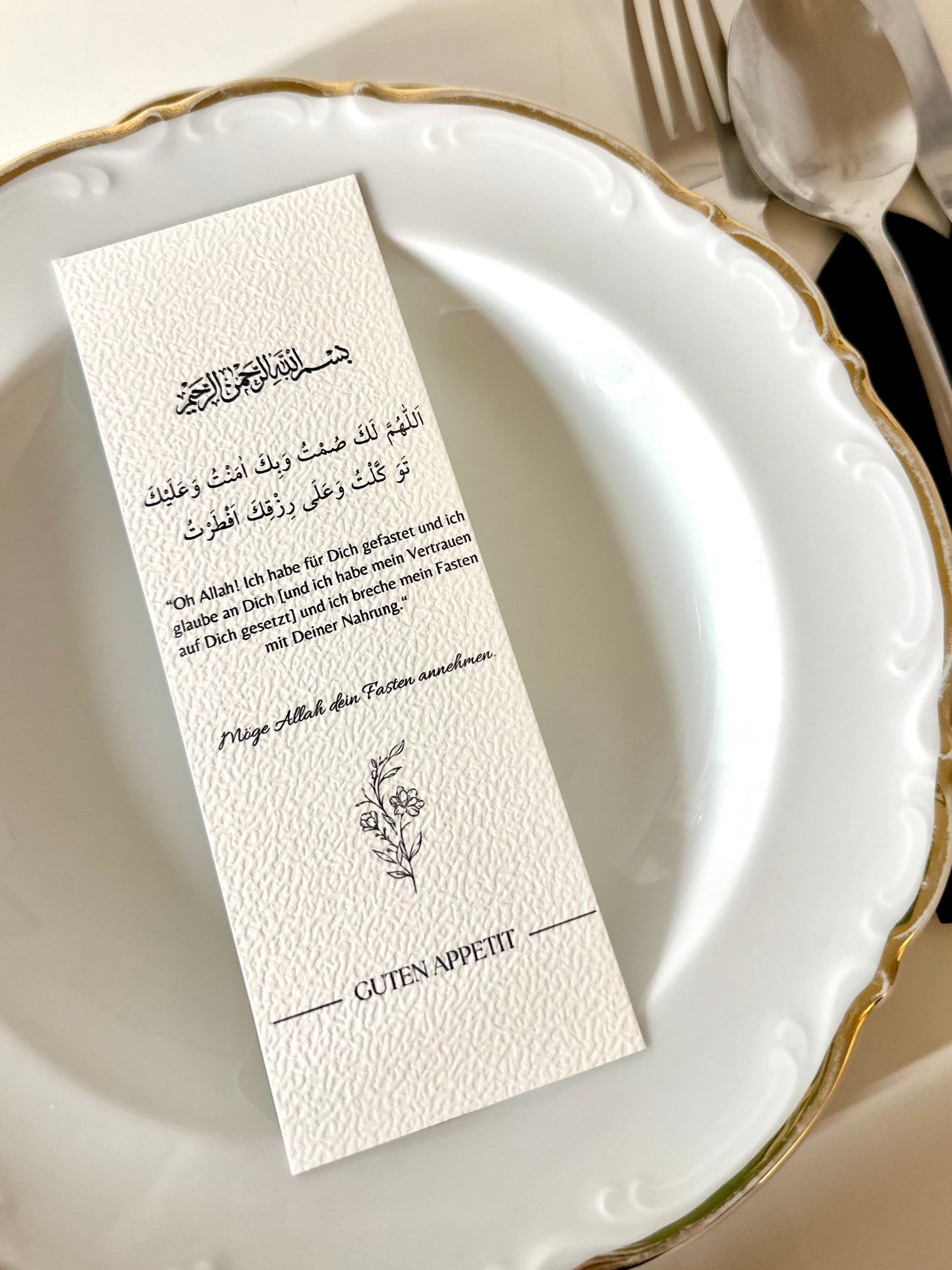 İftar Ramazan Masa kartları 6'lı set