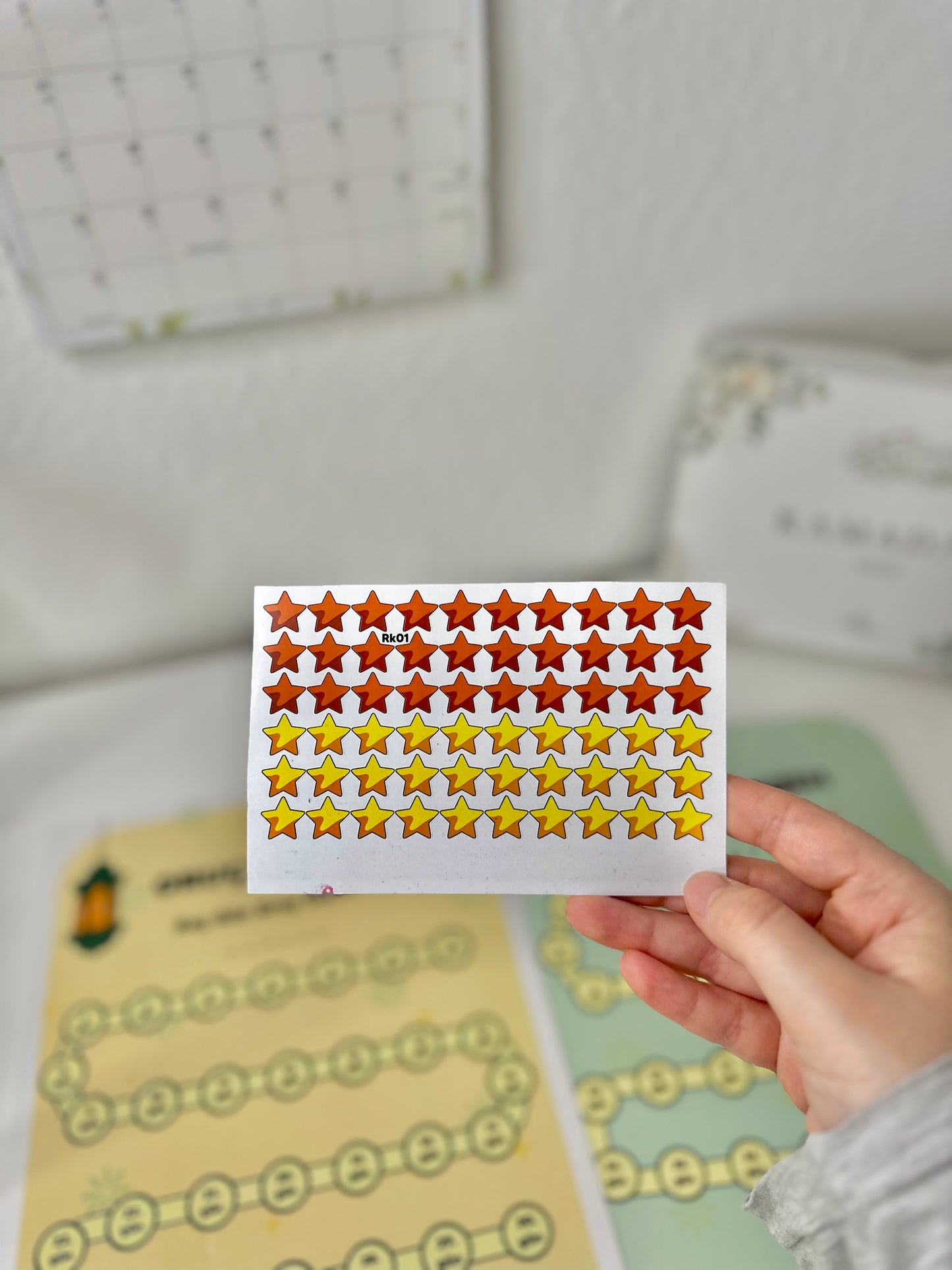 Ramazan Oruc ve Teravih Karnesi 2li Set+ yıldız Stickers