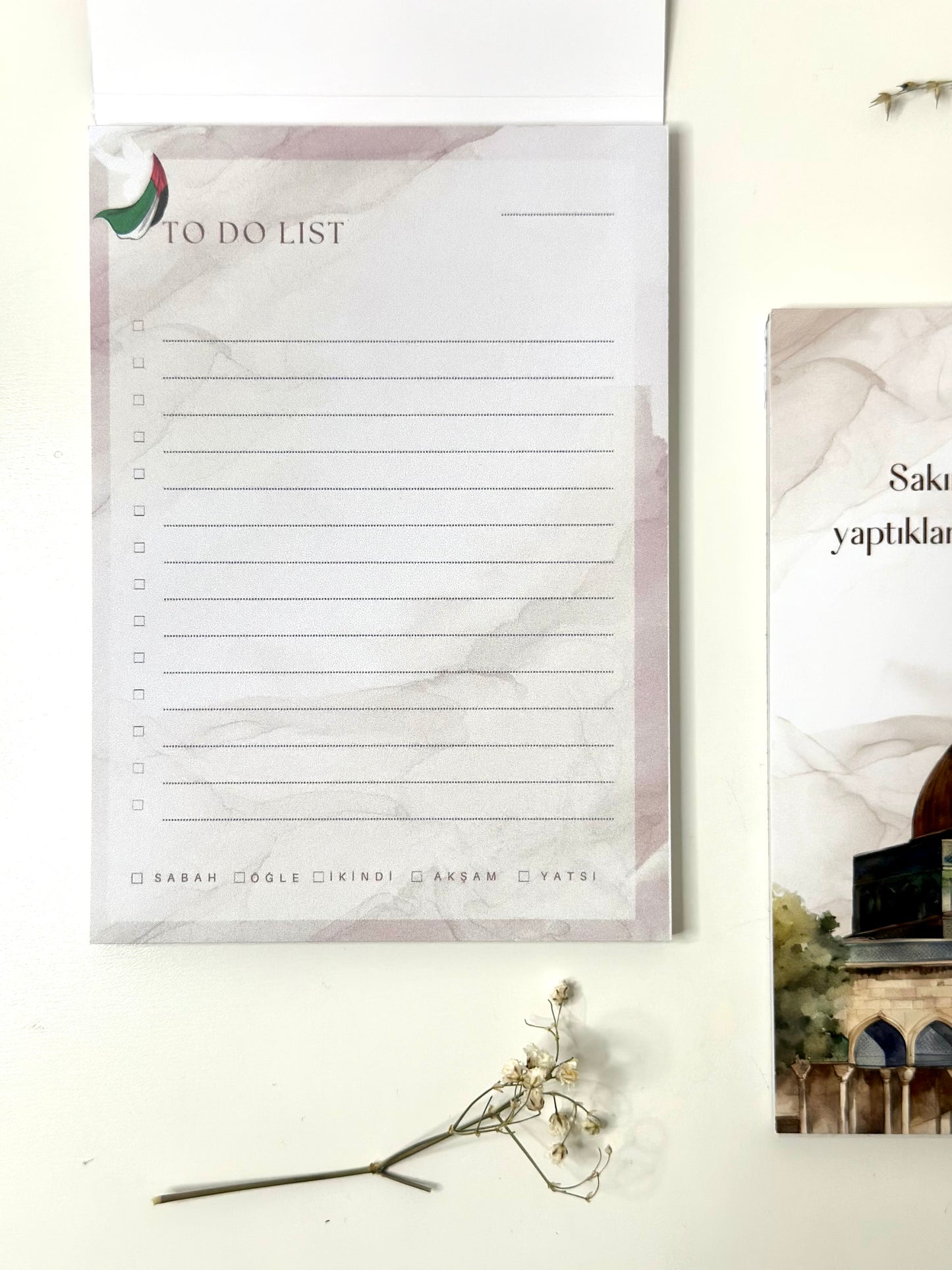 To Do Block with Prayer Tracker “Al Aqsa” German/Turkish