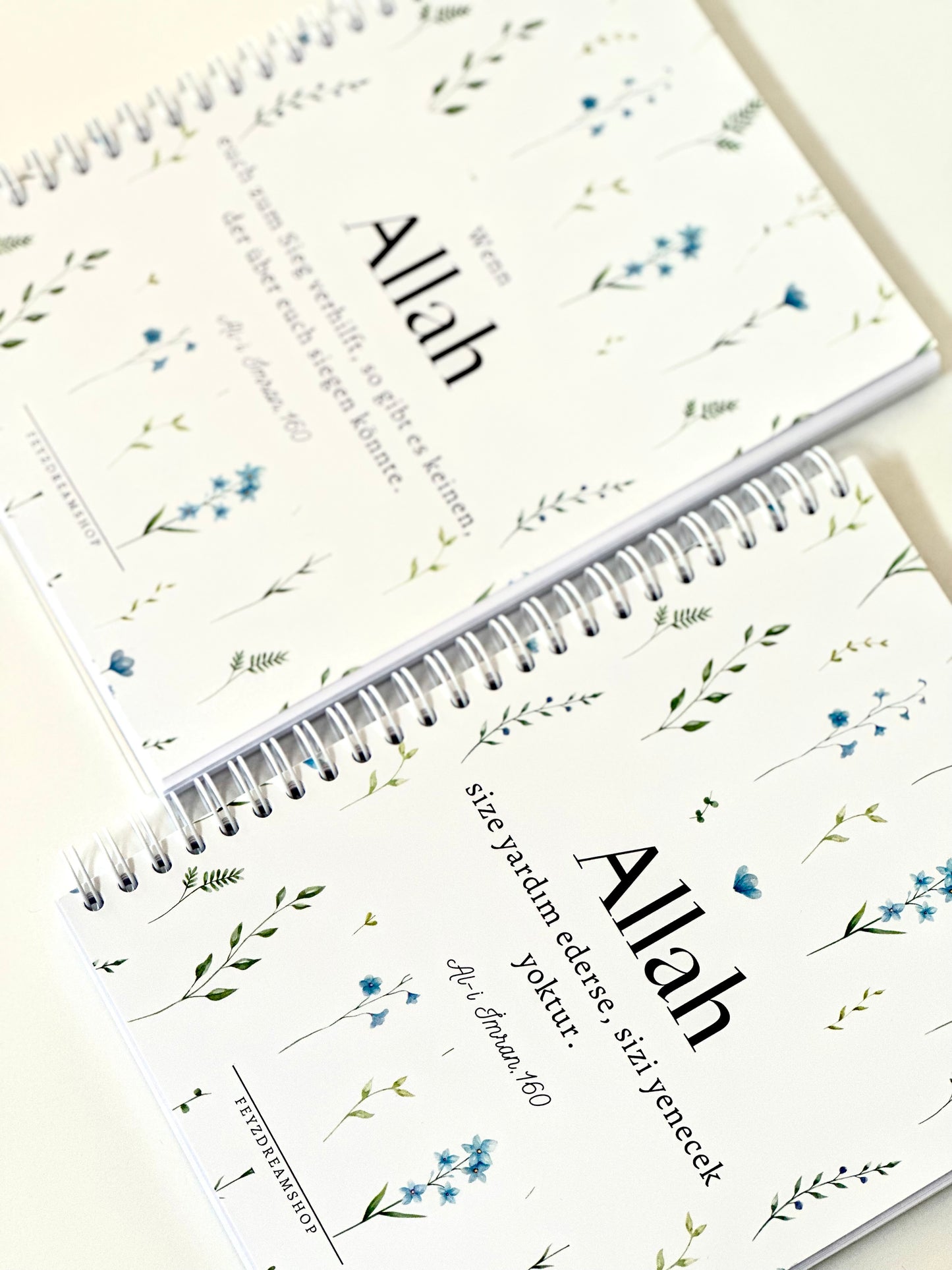 Islamic Notebook "Blue Flower" German/Turkish