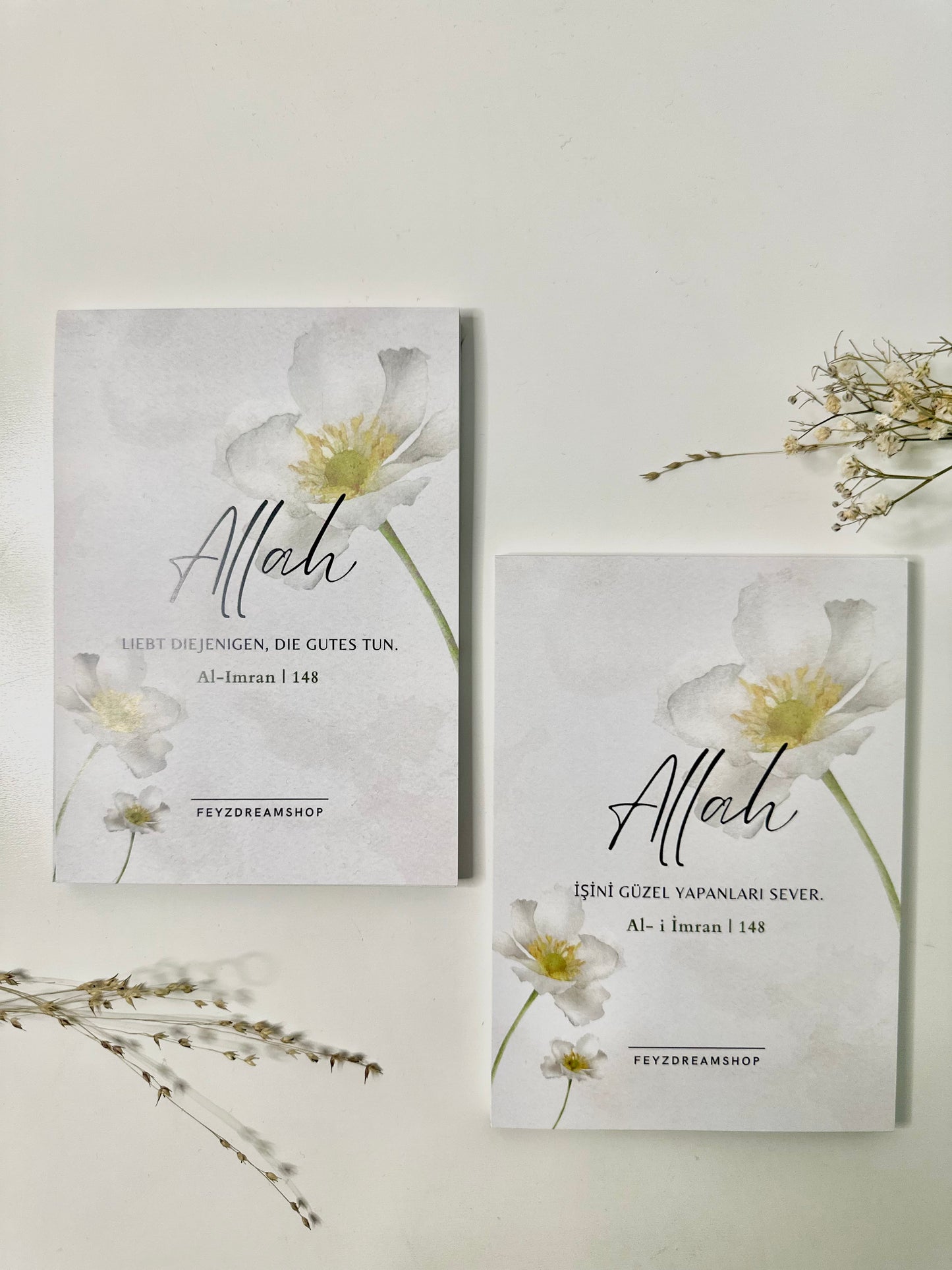 To Do Block with Prayer Tracker “White Flower” German/Turkish