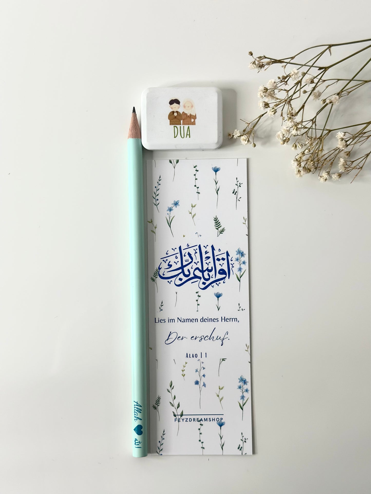 Camii/Mosque Set Blue flower German/ Turkish