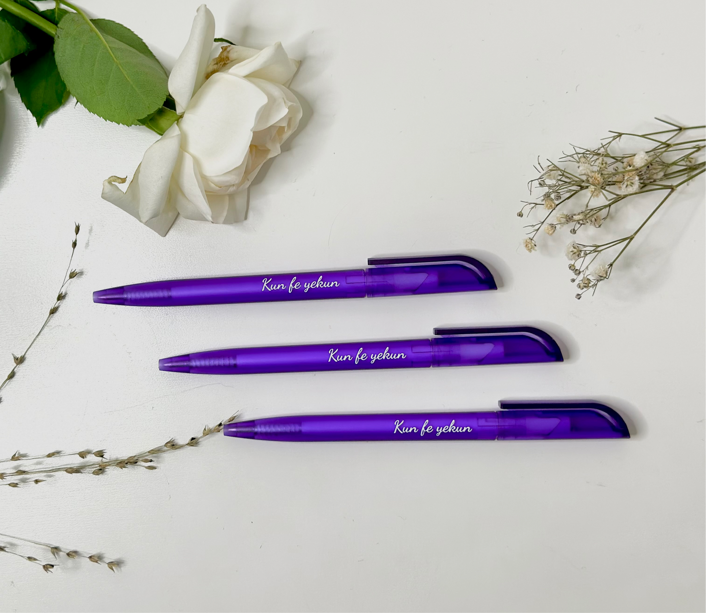Tükenmez kalem “Kun fe yekun” mor