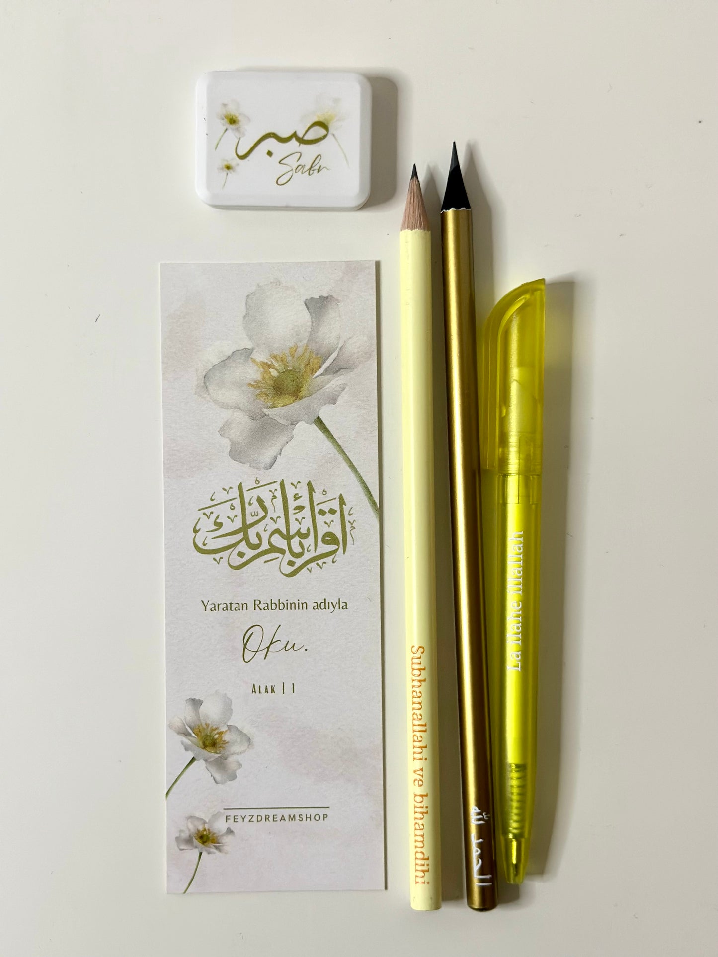 Mini Set White flower German/Turkish