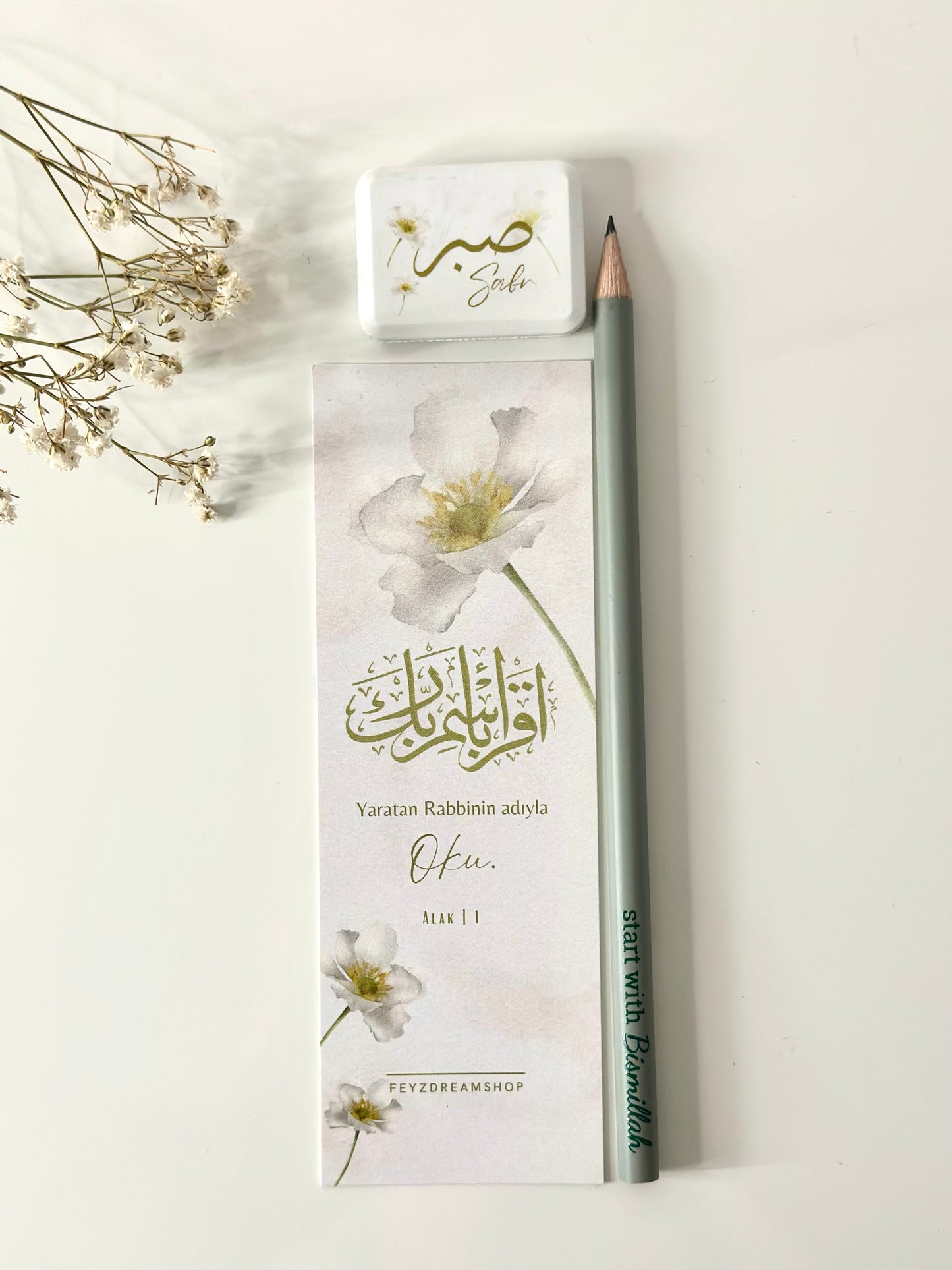 Camii/Moschee Set White flower deutsch/ türkisch