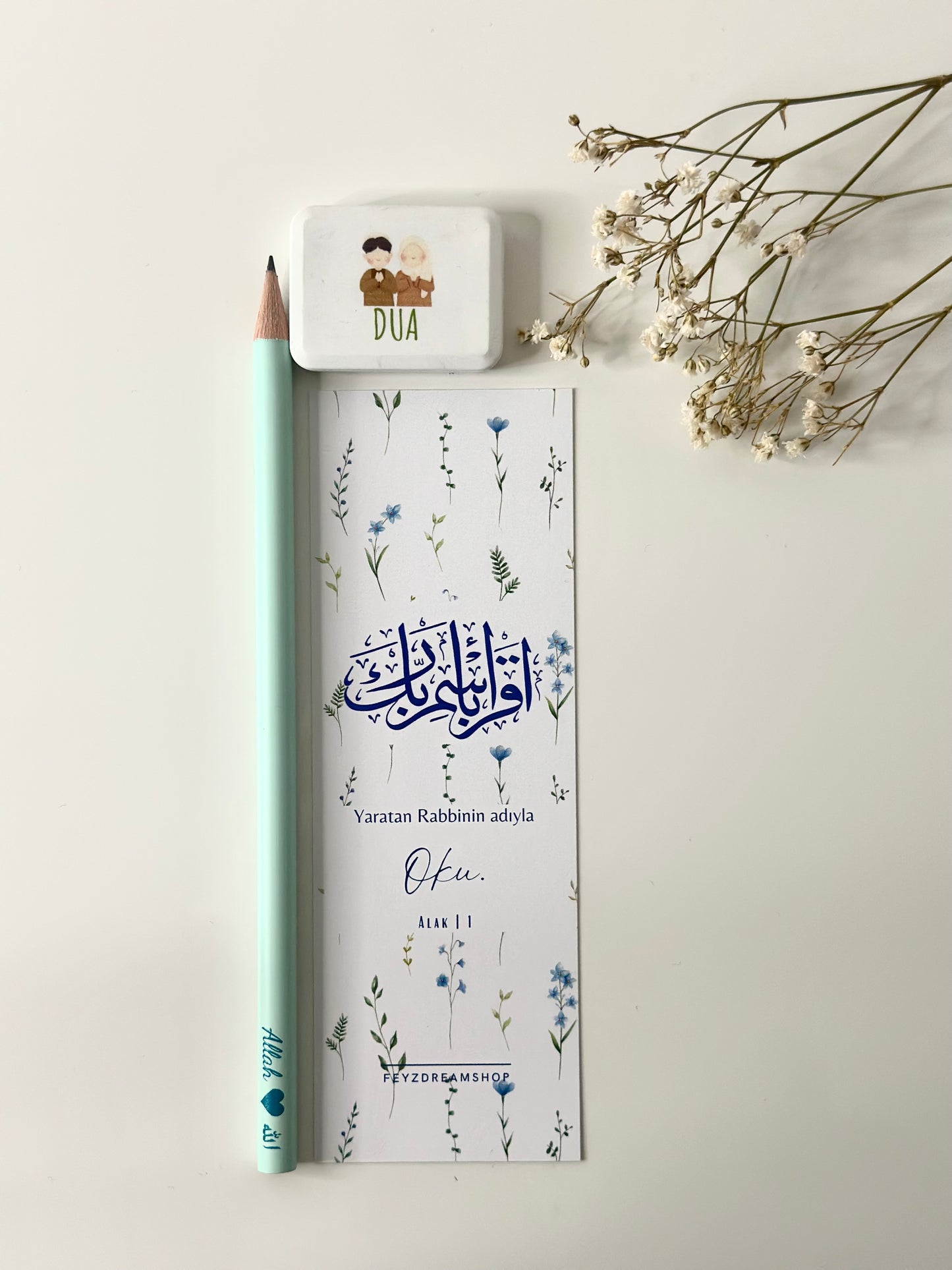 Camii/Mosque Set Blue flower German/ Turkish