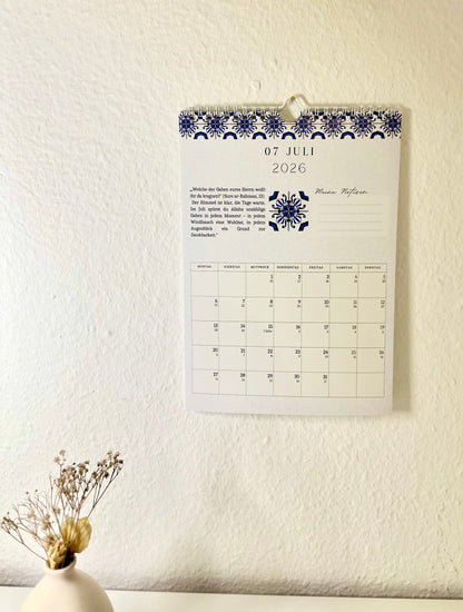 Islamischer Hijri Wandkalender deutsch