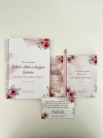 "Roses" personalized set of 5 / 7 German