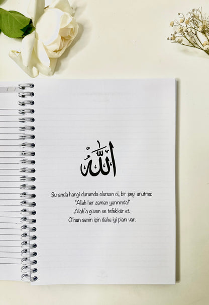 “Blue flower” personalized set of 5 / 7 Turkish