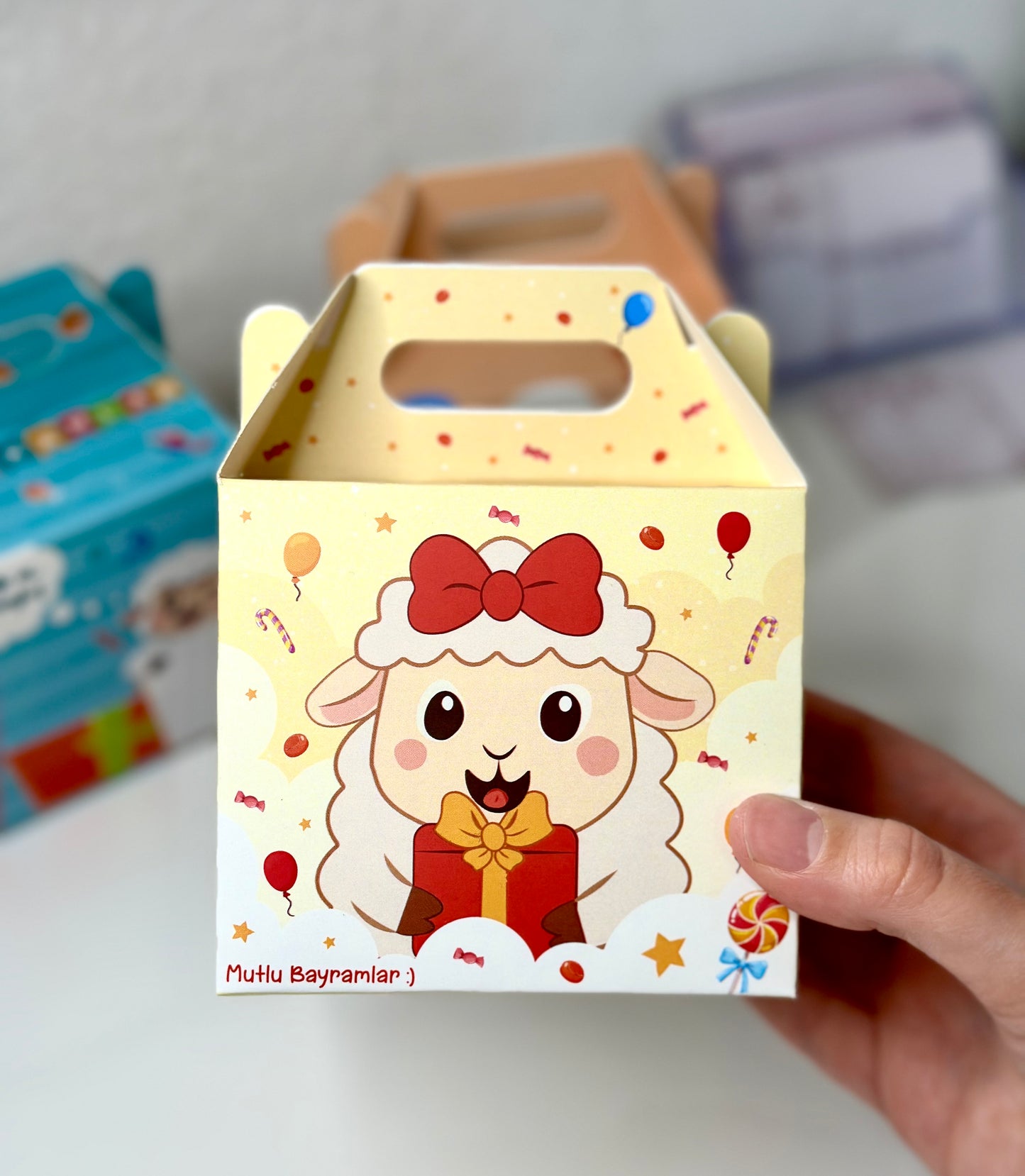 3 er Pack Bayram| Eid Box für Kinder zum Selbstbefüllen