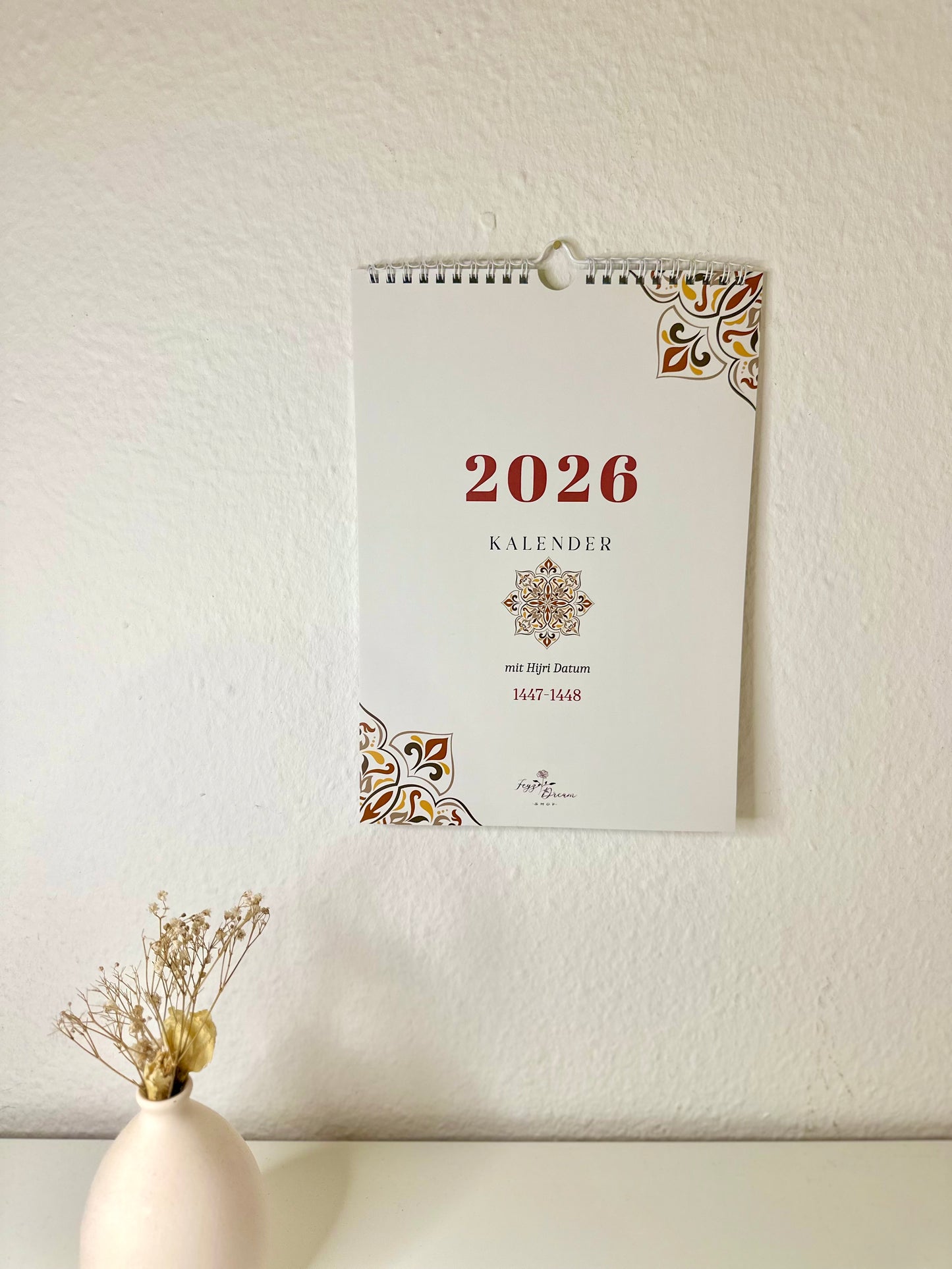 Islamischer Hijri Wandkalender deutsch
