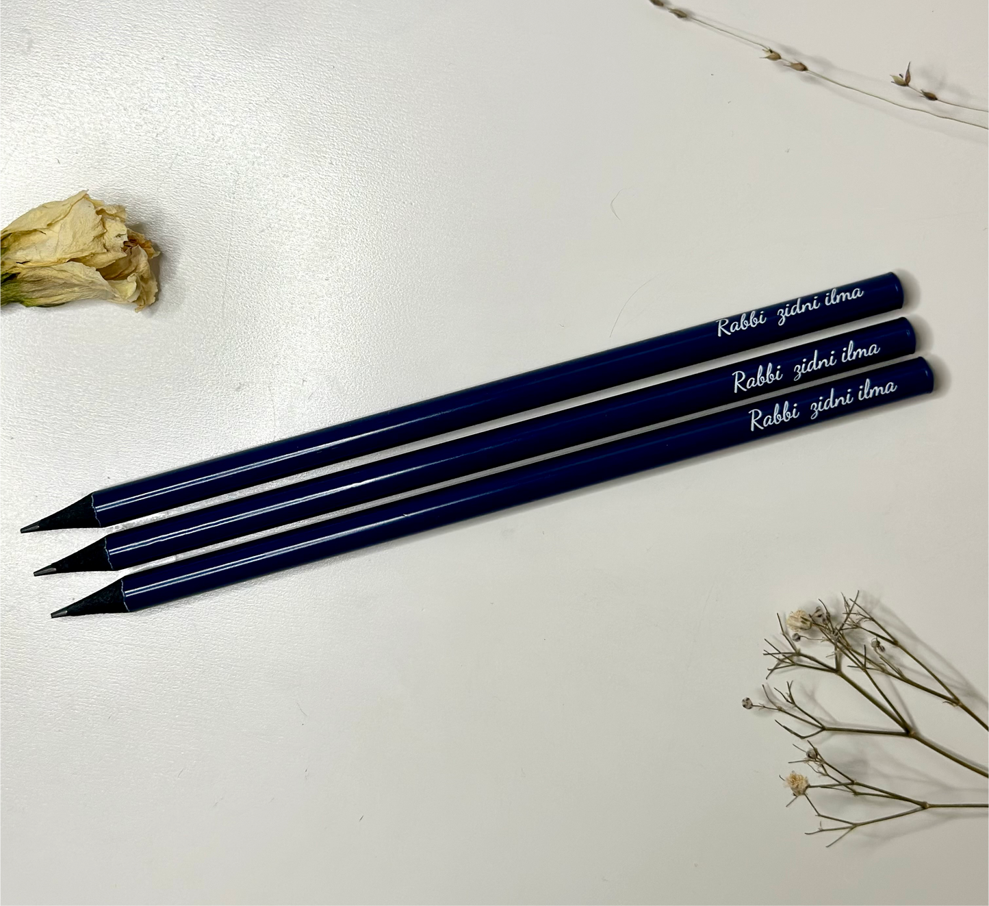 Lacivert kalem “Haham zidni ilma”