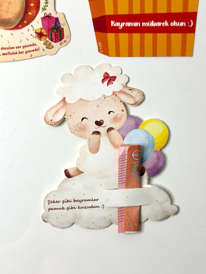 3 er Pack Bayram| Eid Karte für Kinder