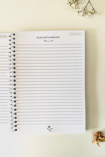 Islamic Notebook "Roses" German/Turkish