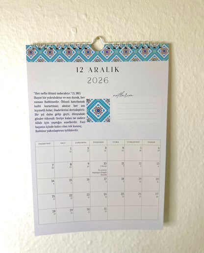 Islamischer Hijri Wandkalender türkisch