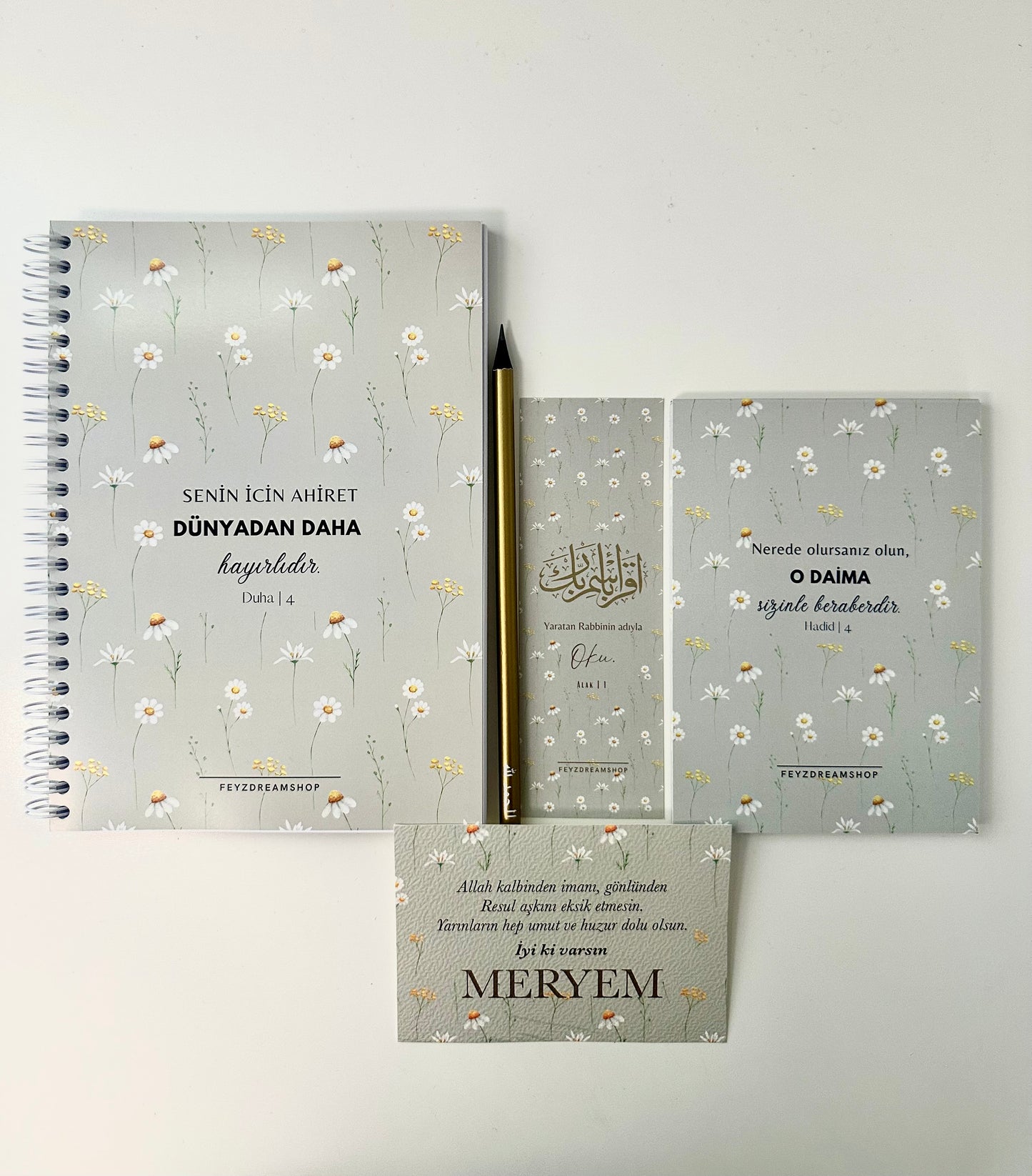 “Papatyam” personalized set of 5 / 7 Turkish