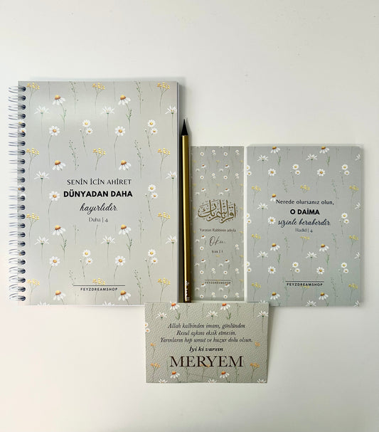 „Papatyam“ personalisiertes 5er / 7er Set Türkisch