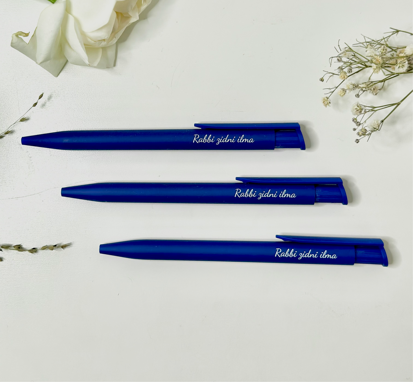 Ballpoint pen "Rabbi zidni ilma" navy blue