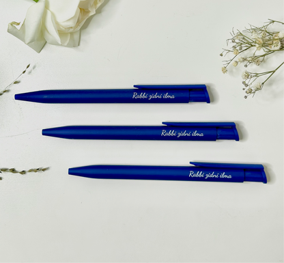 Ballpoint pen "Rabbi zidni ilma" navy blue