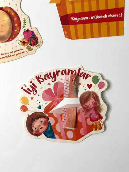 3 er Pack Bayram| Eid Karte für Kinder