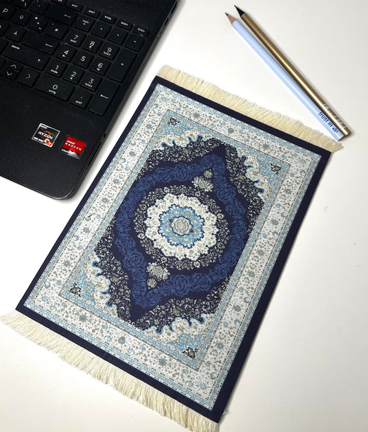 Mauspad/Untersetzer Blue Rug
