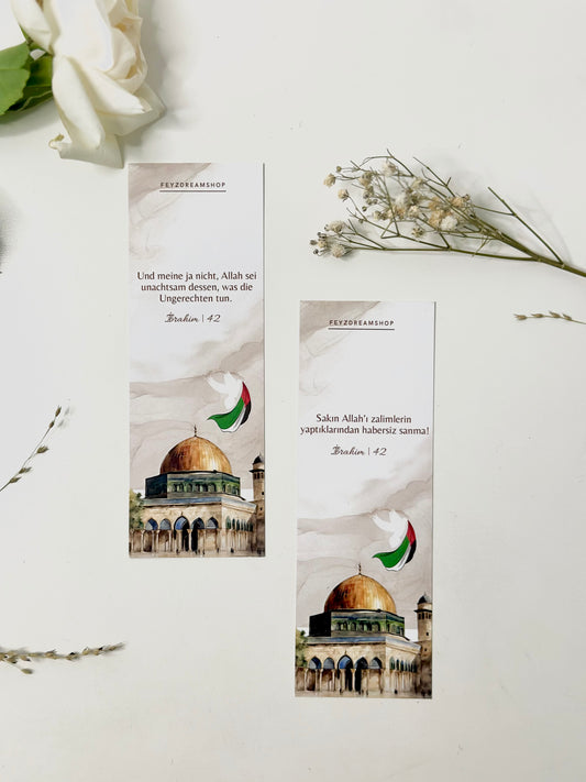 Lesezeichen „Al-Aqsa“ Deutsch/Türkisch