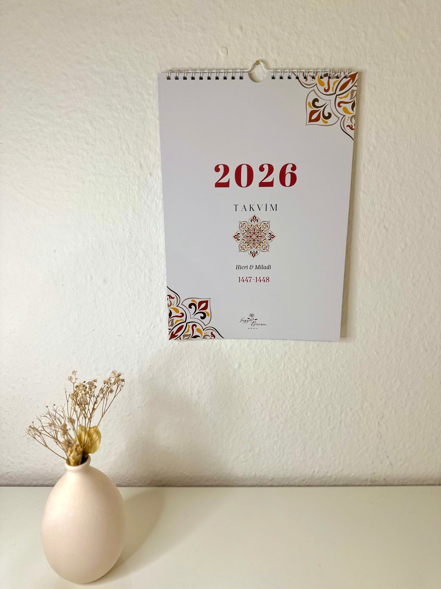 Islamischer Hijri Wandkalender türkisch