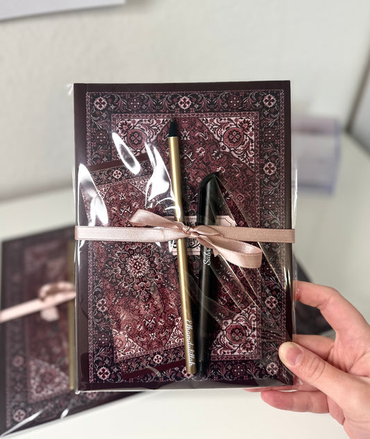 Red Rug Notizbuch - 4er Set