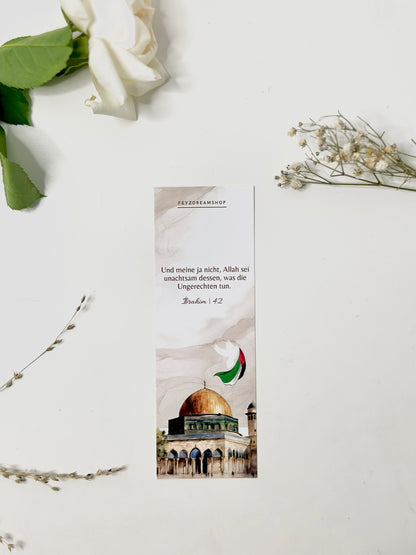 Bookmark “Al-Aqsa” German/Turkish