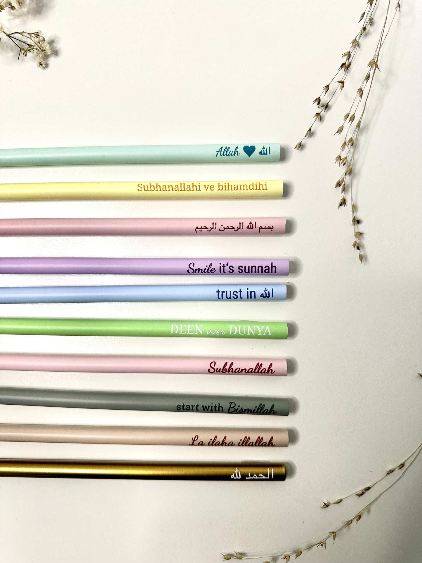 set of 10 pencils
