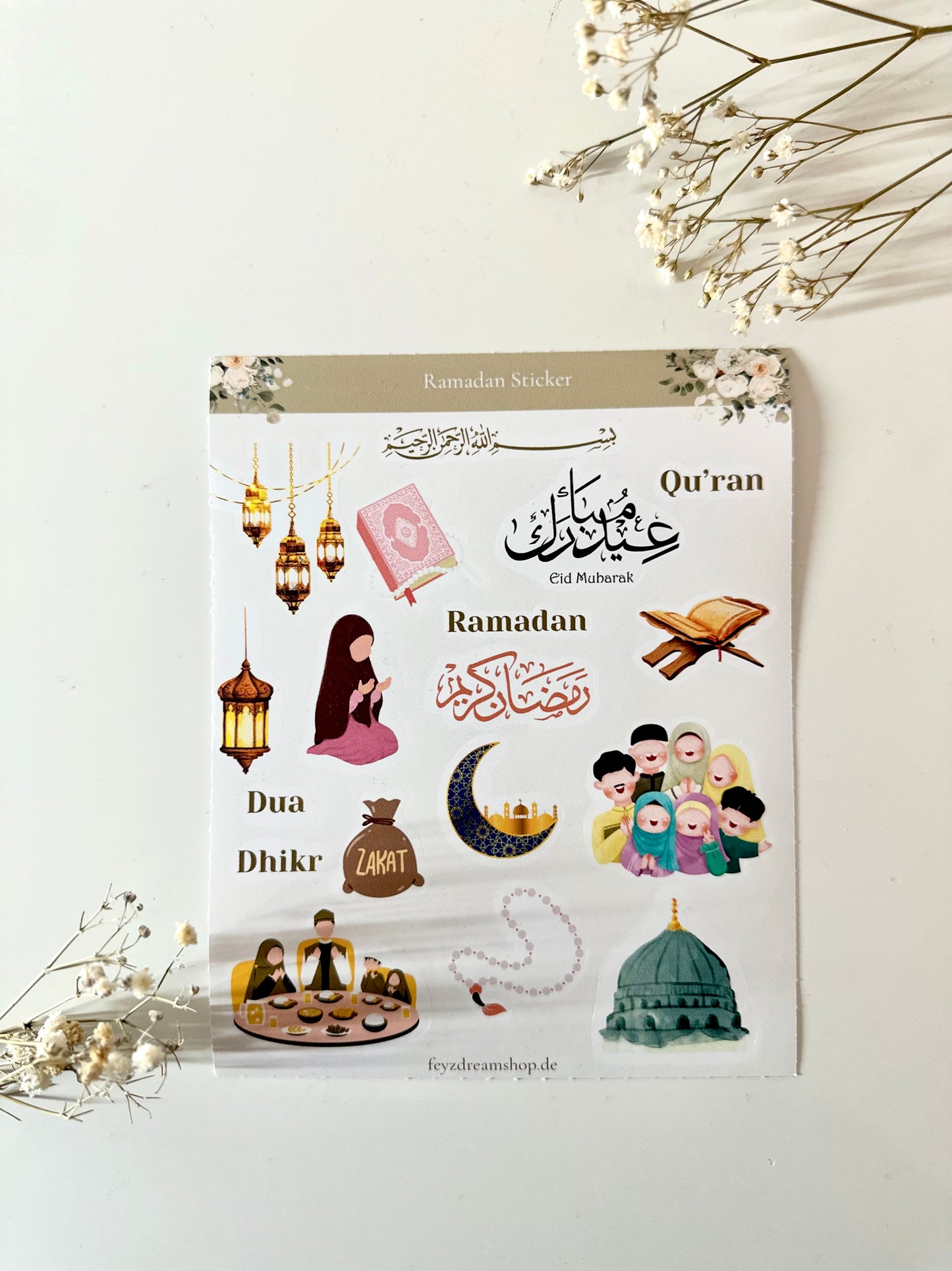 Ramadan sticker sheet