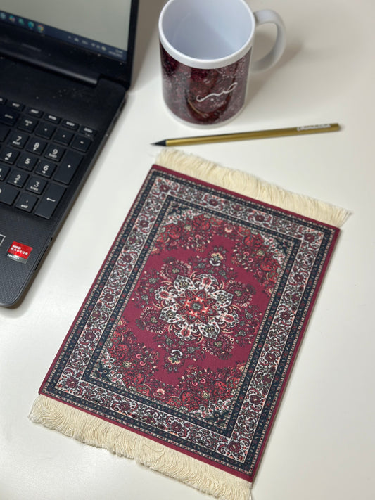 Mauspad/Untersetzer Red Rug