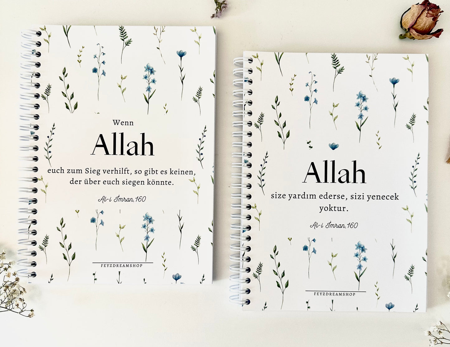 İslami defter “Mavi Çiçek” Almanca/Türkçe