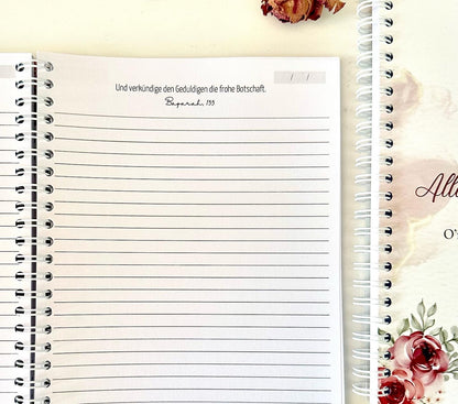 Islamic Notebook "Roses" German/Turkish