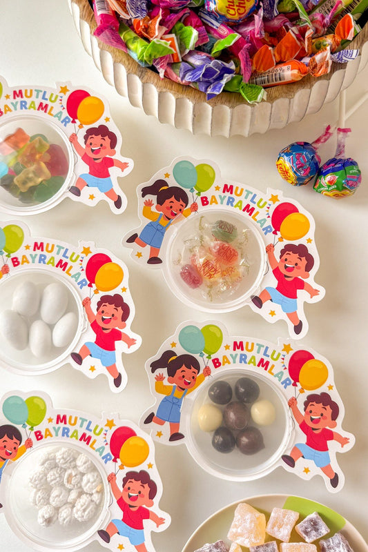 3'lü Paket Bayram Mini Şeker Kutuları Çocuklar İçin