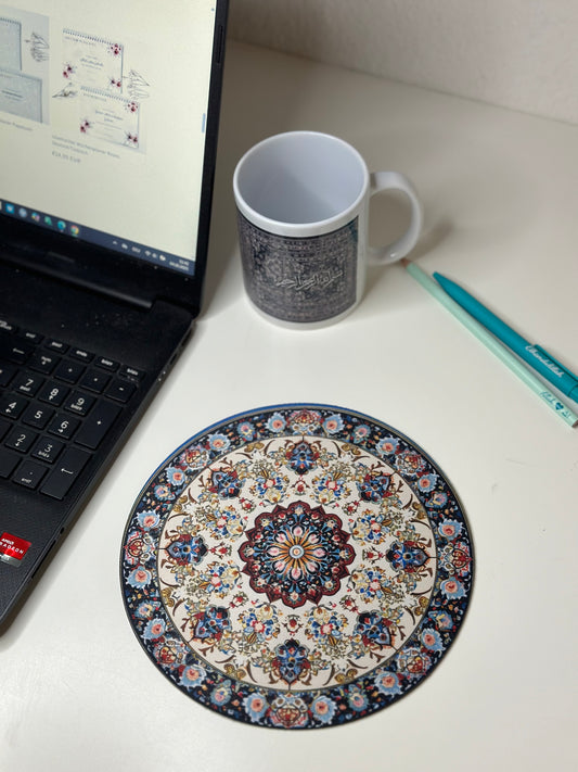 Mauspad/Untersetzer Blue Rug