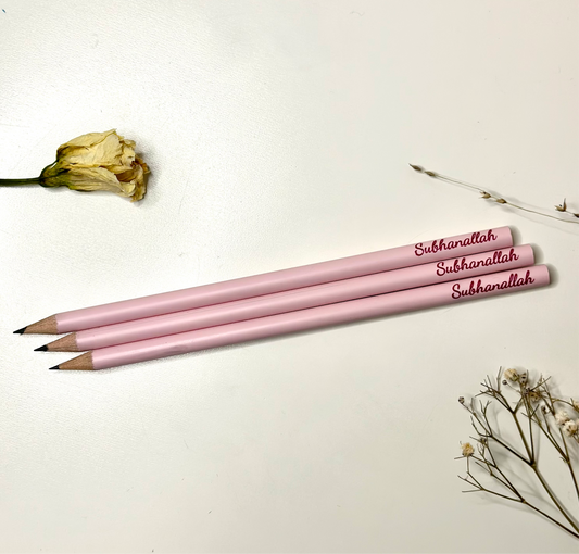 Pastel pembe kalem “Sübhanallah”