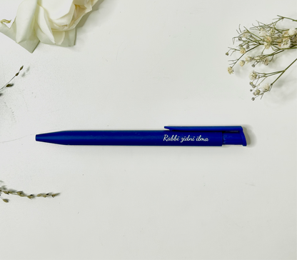 Ballpoint pen "Rabbi zidni ilma" navy blue