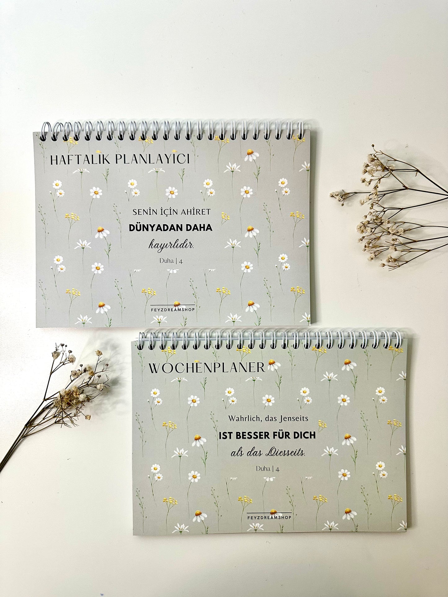 Islamic Weekly Planner Papatyam German/Turkish