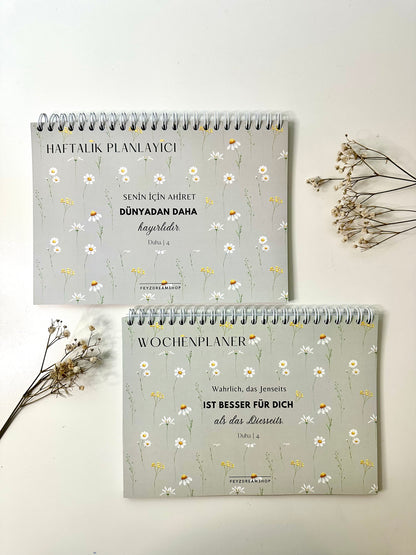 Islamic Weekly Planner Papatyam German/Turkish