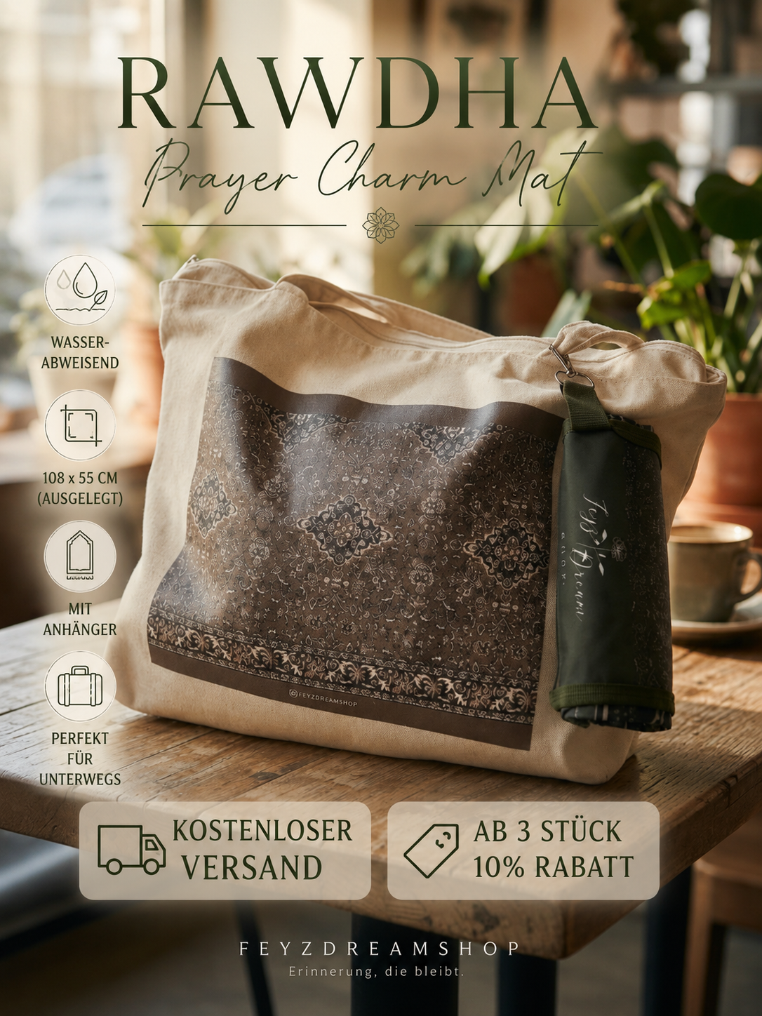Prayer Charm - Rawdha