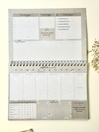 Islamic Weekly Planner Papatyam German/Turkish
