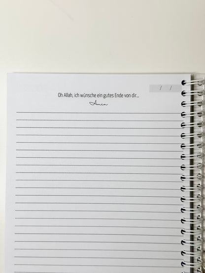 "Blue flower" personalized set of 5 / 7 German