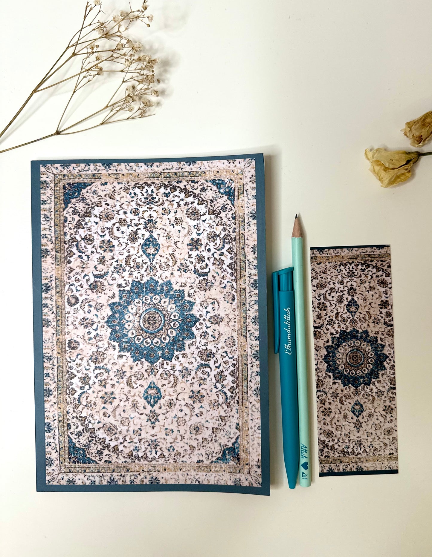 Softcover Notizbuch Türkis Rug