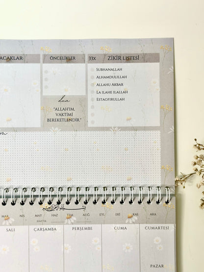 Islamic Weekly Planner Papatyam German/Turkish