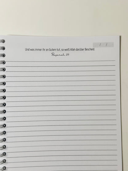 "Blue flower" personalized set of 5 / 7 German