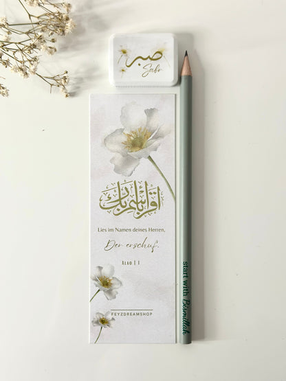 Camii/Mosque Set White flower German/ Turkish