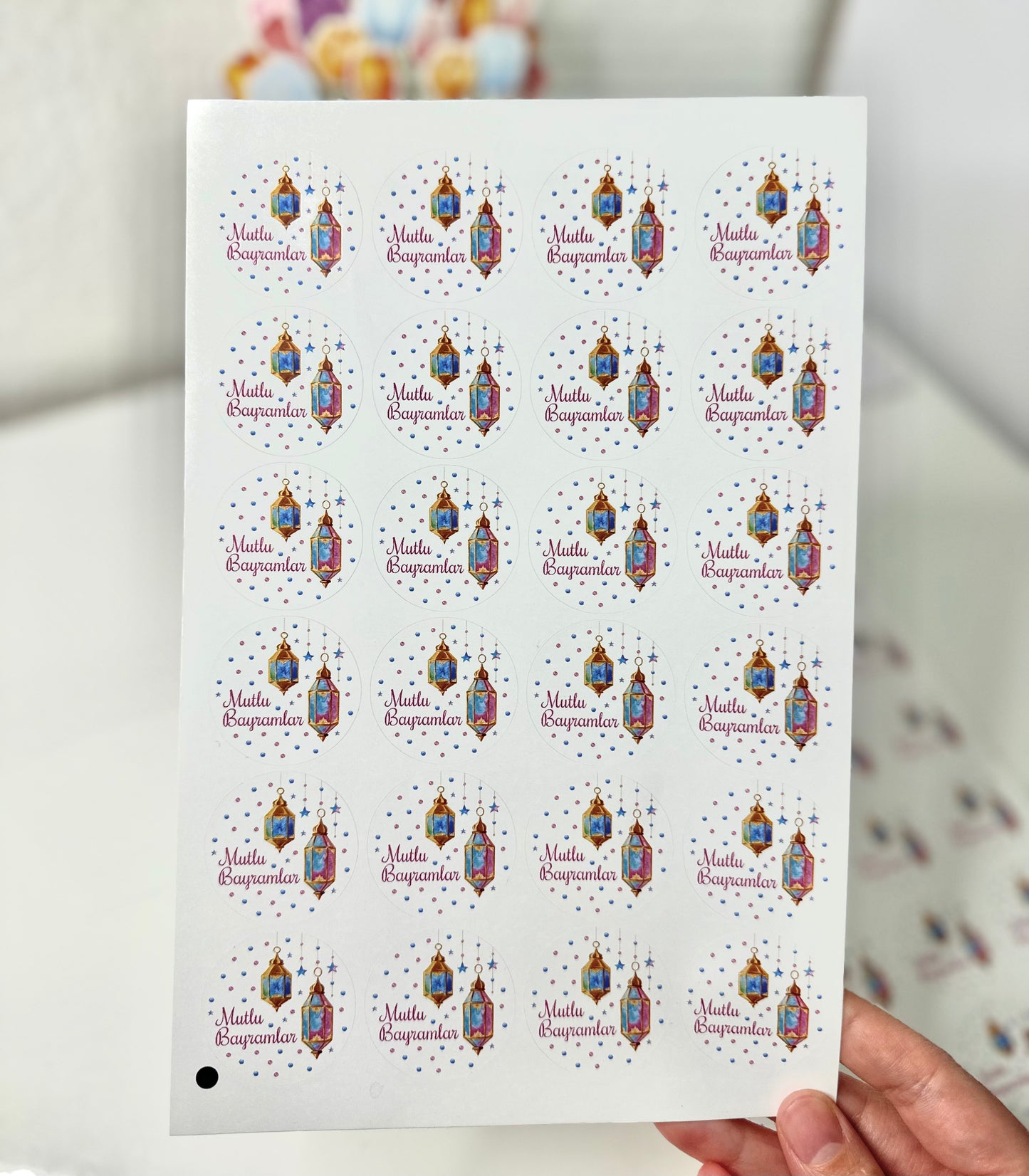 Mutlu bayramlar Stickerbogen