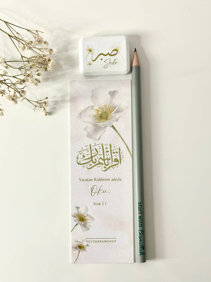 Camii/Mosque Set White flower German/ Turkish